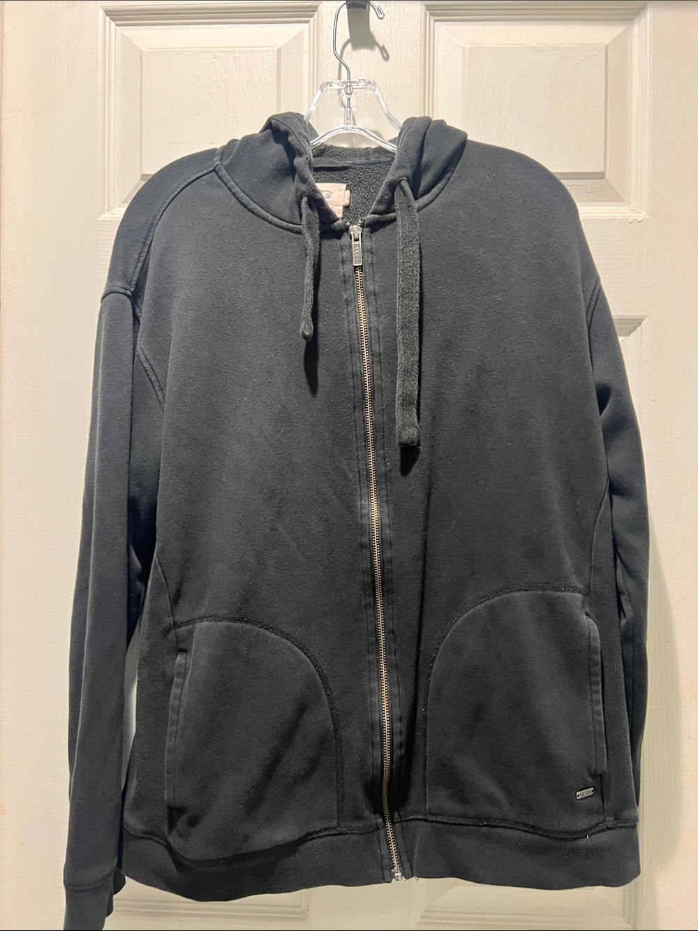 UGG Men's Black Full-Zip Hooded Sweatshirt